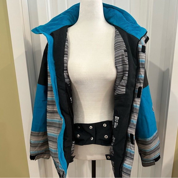 Monster Energy Blue Ski Snowboard Jacket Boys Size 14 Winter - Picture 3 of 14